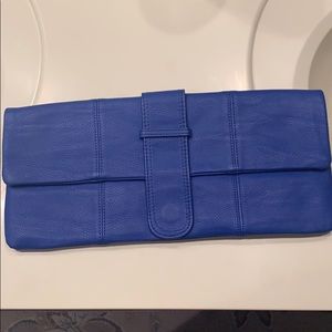 Electric blue clutch